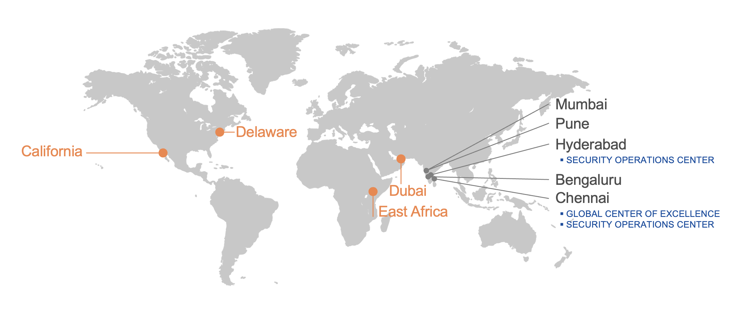 Global offices of Krya Group